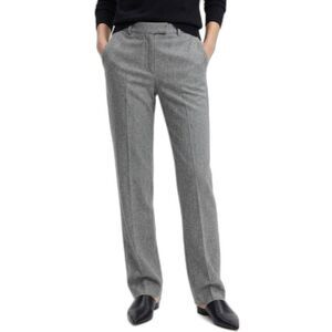 Banana Republic Women's Harrison Gray Stretch High Rise Straight Leg Pants Sz 6